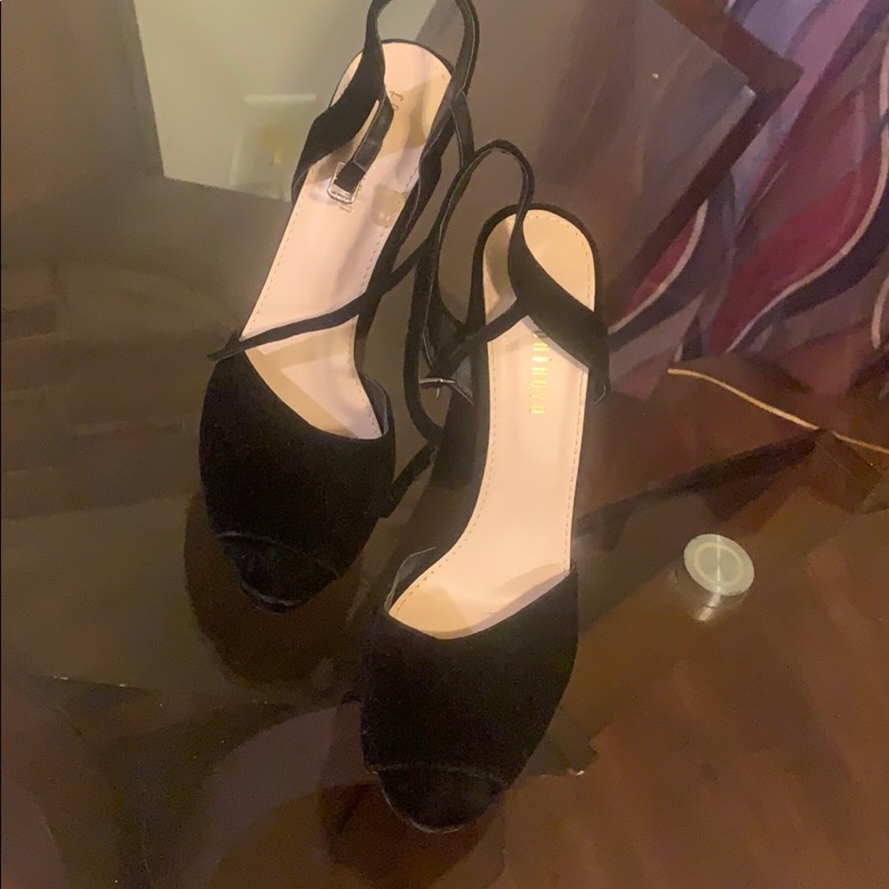 Black Suede heels